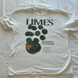 Limes White Mens T
